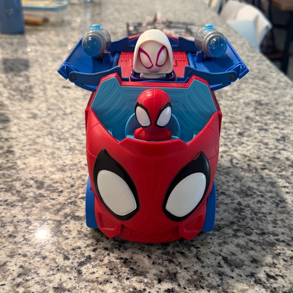 Marvel Spider-Man Red and Blue Toy Car